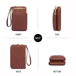 Lovevook 2022 Fashion Ladies Cell Phone Shoulder Bags Card Holder Wallet Purse women Cross body Purses