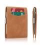 Minimalist Men's Wallet Money Clip PU Leather Mens Clip Wallet RFID Leather Money Clip