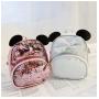 custom Lovely bow girl's Mini sequin backpack cute shining sequin leather backpack for kids