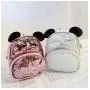 custom Lovely bow girl's Mini sequin backpack cute shining sequin leather backpack for kids