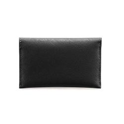 Saffiano leather card case envelope design slim credit card wallet mini wallet card holder
