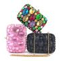 Custom New Handmade Double Sided Water Diamond Beaded Party Women's Handbag clutch bags elegant evening bags