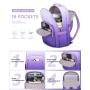 Laptop Backpack for Women 15.6 Inch Gradient Backpack Purse Cute Quilted Waterproof Teacher Computer Bag for Travel Work College