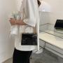 HR486 Women's Fashion Style Dinner Party Clutch Bag New Texture Chain One Shoulder Crossbody Bag Trend Printed Handheld Box Bag