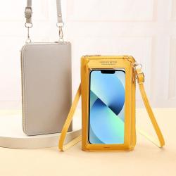 New Touch screen Mobile Phone Bag for Small Mini Single Shoulder Crossbody Bag Zipper Wallet Fashion Mobile Phone Messenger Bag