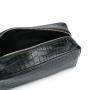 PU leather travel organizer bags toiletry cosmetic bags with hand strap