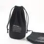 Round Bottom Organic Canvas Drawstring Bag Black Canvas Candle Packaging Pouch