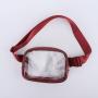 Candy Color Shoulder Strap Adjust  Waist Clear Bag Transparent  PVC Cross body Sling Bag Clear Fanny Kids Pouches