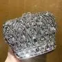 Custom design 2024 luxury Handmade Evening Bag Crown Shape Rhinestone Bag European Clutch Women Bag Chain Luxury 2023