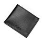 HF055 Business Card Holder Wallet For Men Lichee Pattern Driving License Card Short Credit Card Case Slim Pu Leather Coin Purse