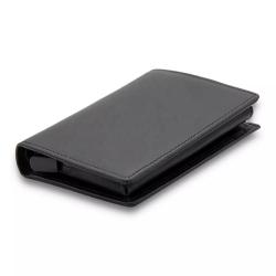 Mens luxury pop up wallet wholesale rfid blocking aluminum card case genuine leather slim bifold wallet