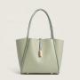 Basket bag Lady 2024 Korean Version  The New Soft Leather Senior Shoulder Bag Large Capacity Fashion Niche Tote Bag