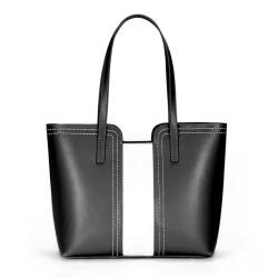 OEM ODM Custom Logo Luxury Women'S Genuine Leather Handbags And Purses Large Top Handle Woman Tote Shoulder Bag