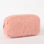 DIY Teddy Velvet Make up Cosmetic Bag Terry Plush Cashmere Fabric Colors Makeup Cosmetic Bag Customize