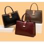 Luxury Designer Women's 3-Piece Handbag Set Fashionable Leather Shoulder Messenger Zipper Portable Stylish Two PU Polyester