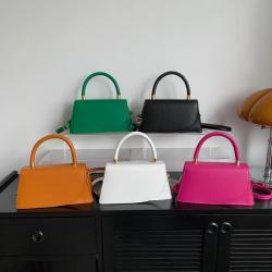 Fashion texture small bag female 2024 new popular design solid color crossbody bag fashion handbag small square bag trend
