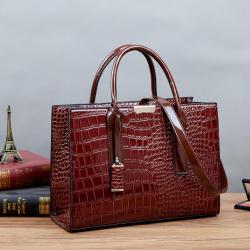 Casual Tote Wholesale Women Handbags Crocodile Grain Handbag Tote Bag Vintage Designer Women Bags