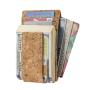 RFID Blocking magnetic cork credit card holder eco-friendly cork money clip card holder