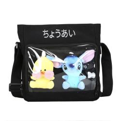 Custom Low MOQ Ita Crossbody Bags Fashion Cheap Canvas Shoulder Bags Women Small Handbag Clear PVC Ita Bag