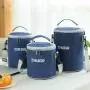 Customized Round Insulated Thermal Food Carry Bag Cooler Lunch Box Bag with Shoulder Strap