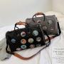 Wholesale Fashion Embroidered Travel Messenger Bag Large Capacity Weekend Travel Duffel Bag