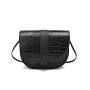 Crocodile print saddle bags women's messenger bags new 2024 women shoulder crossbody bags pu leather