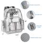 Custom Durable Clear Backpack School Work Stadium Security Travel See Through Backpacks Transparent Clear Large SchoolBag