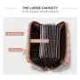 Custom Printed Luxury Designer Women Pink Pu Leather Credit Card Wallet With Zipper
