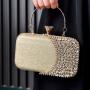 Adequate stock Luxury diamond wedding bride party women hand bags temperament clutch purse evening bags