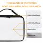 Wholesale Adult Small White Waterproof Insulated Thermal Sublimation Neoprene Blank Lunch Tote Cooler Bag With Zipper