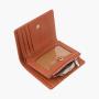 Slim Wallet Men Leather Short Wallet  Card Holder RFID Bifold Wallet With Coin Purse