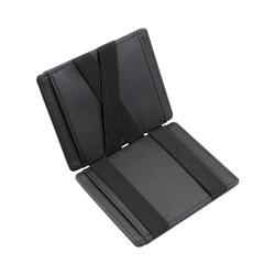 New design leather magic wallet men slim wallet card holder leather magic flip wallet