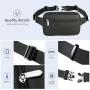 Gelory Water Resistant Outdoor Hiking Traveling Waist Fanny Pack Large Capacity Shopping Mens Chest Bag With Breathable Mesh Pad