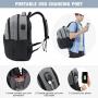 LOVEVOOK Water Resistant 17 15.6 inch Canvas Laptop Bags Backpack with USB Charging Casual Travel Men Women Laptop Backpacks