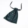 Flexography Customized Dark Green Velvet Drawstring Travel Shopping Handbag Small Medium Velvet Cosmetic Makeup Gift Bag