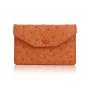 Cartera De Hombres ODM Minimalist Luxury Designer Genuine Ostrich Skin Card Holder Wallet Men Women's Business Mini Card Case