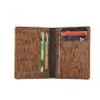 Eco-friendly Natural Bifold Pocket Credit Card Holder RFID Real Cork Leather Wallet for Men Minimalist