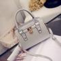 New Korean Fashion Women's Bag Taschen Round Lock Texture Shaped Bag Single Shoulder Handbag  bolsas para mujer
