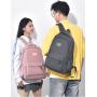 HR717 Unisex Solid Color Laptop Backpack Business Oxford College Shoulder Bag Portable Lightweight Universal Computer Schoolbag