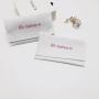 Custom Pink Logo Envelope Cotton Twill Jewelry Pouch Gift Comb Mirror Packaging Envelope Cotton Bag