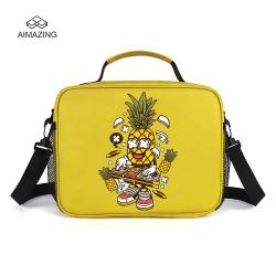 Spacious and Durable Insulated Polyester Lunch Bag for Kids Thermal and Waterproof with Cartoon Pattern Cooler Bag Genre