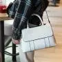 Luxury Crocodile Pattern Embossed Leather Woman Ladies Designer Handbag Tote Hand Shoulder Crossbody Bags Girl 2024 New Fashion