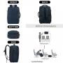 LOVEVOOK Mens Carry On Backpack 17Inch Laptop Back Bags Luggage Suitcase with 6 Packing Cubes Travel Backpacks for Women Men
