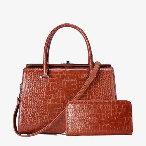 SUSEN CHRISBELLA 2022 New arrival Tote Handbag PU Leather Bags Handbags Lady designer female bags women famous brands with logo