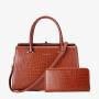 SUSEN CHRISBELLA 2022 New arrival Tote Handbag PU Leather Bags Handbags Lady designer female bags women famous brands with logo