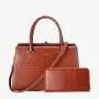 SUSEN CHRISBELLA 2022 New arrival Tote Handbag PU Leather Bags Handbags Lady designer female bags women famous brands with logo