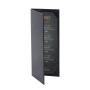 Custom menu covers leather restaurant PU smooth leather menu holder board