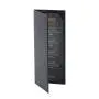Custom menu covers leather restaurant PU smooth leather menu holder board