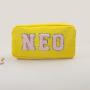 Manufactory Custom Logo 18 Colors Four Size RTS Stock Portable Bulk Pink Nylon Cosmetic Bag