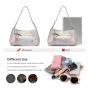 REALER Genuine Real Leather Women's Shoulder Hand Bags Snake Pattern Hobos Bag Fashion Ladies Crossbody Purses Women Handbags
